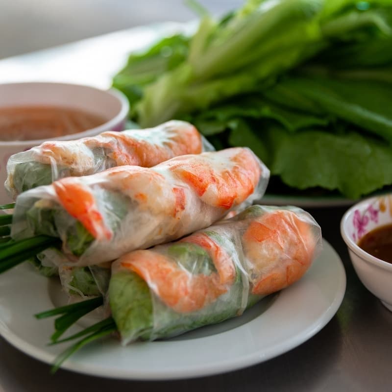 Sommerrollen mit Garnelen (2 Stk.)